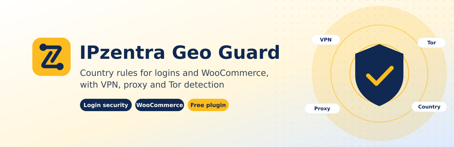 IPzentra Geo Guard, the WordPress country blocking plugin for logins and WooCommerce